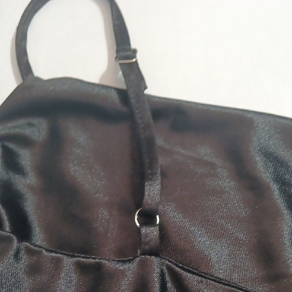 Women's Black Midi Slip Dress Size Small - Picture 5 of 6